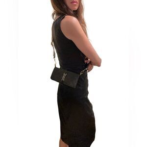 Gucci Black Patterned Clutch wallet